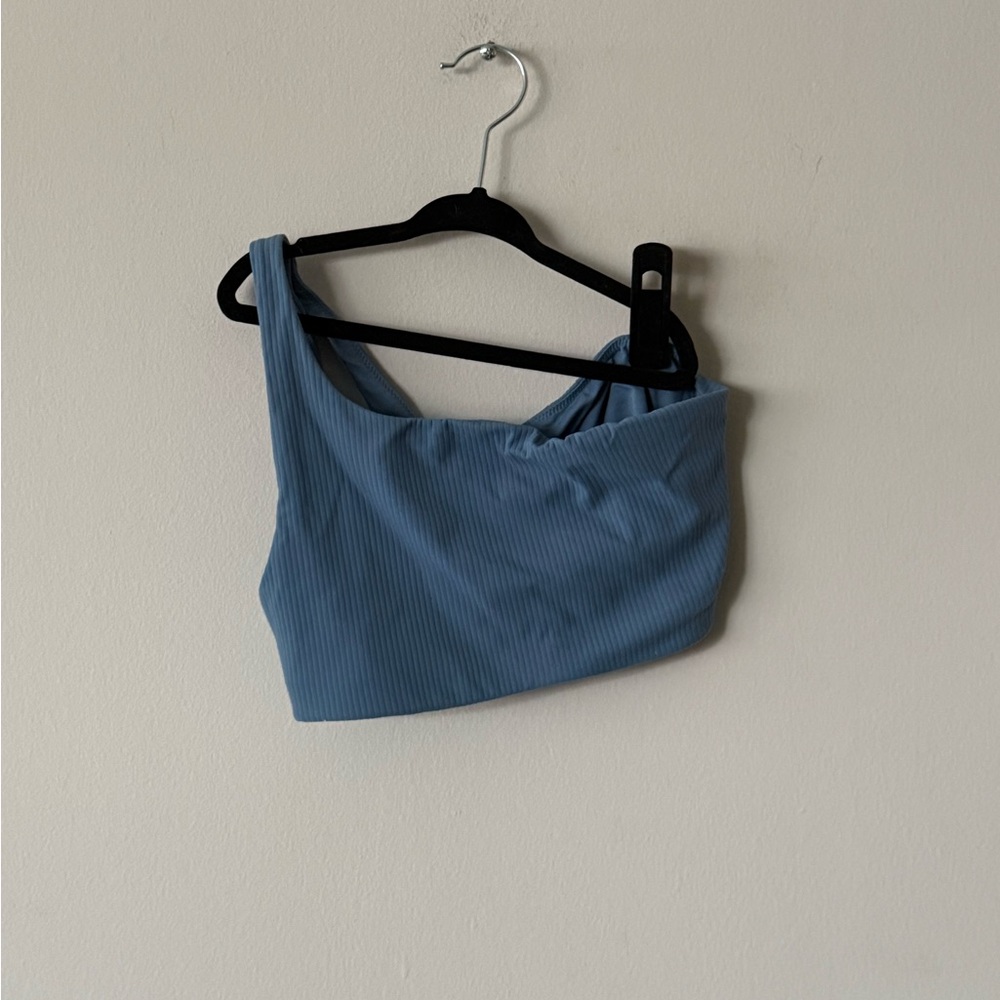 Lululemon Athletica Blue One-Shoulder Sports Bra